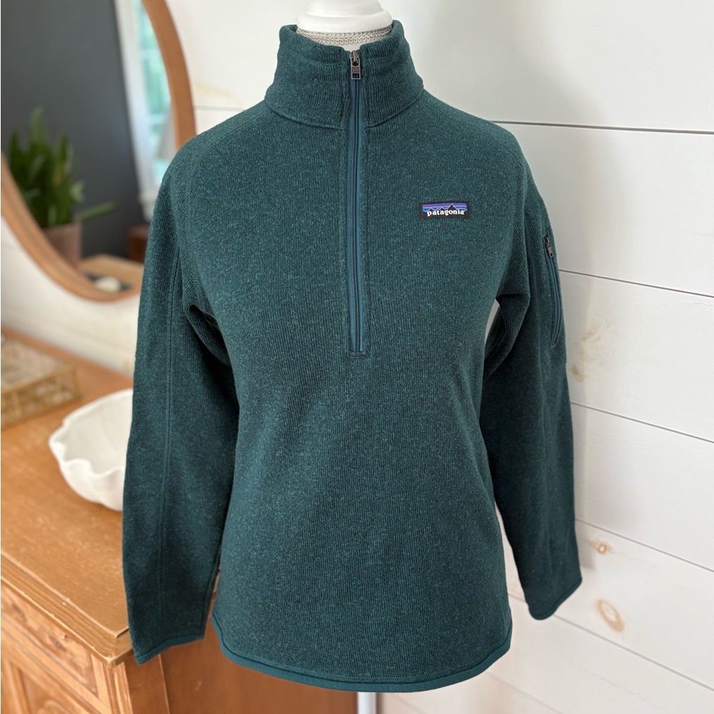 Patagonia Women's Better Sweater 1/4 Zip Fleece green